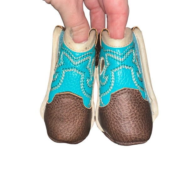 Ariat Infant Lil' Stompers Boston Western Infant Baby Boots Size 00 - Picture 3 of 12